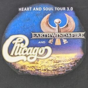 Concert Merch Vintage 2016 Chicago & Earth Wind & Fire  Black T-Shirt 3XL